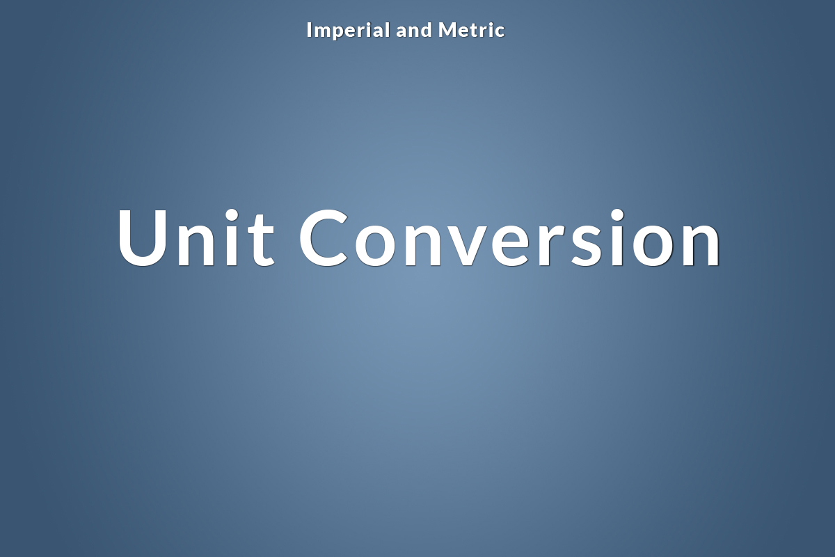 Learn how to visualise metric or imperial measurements.