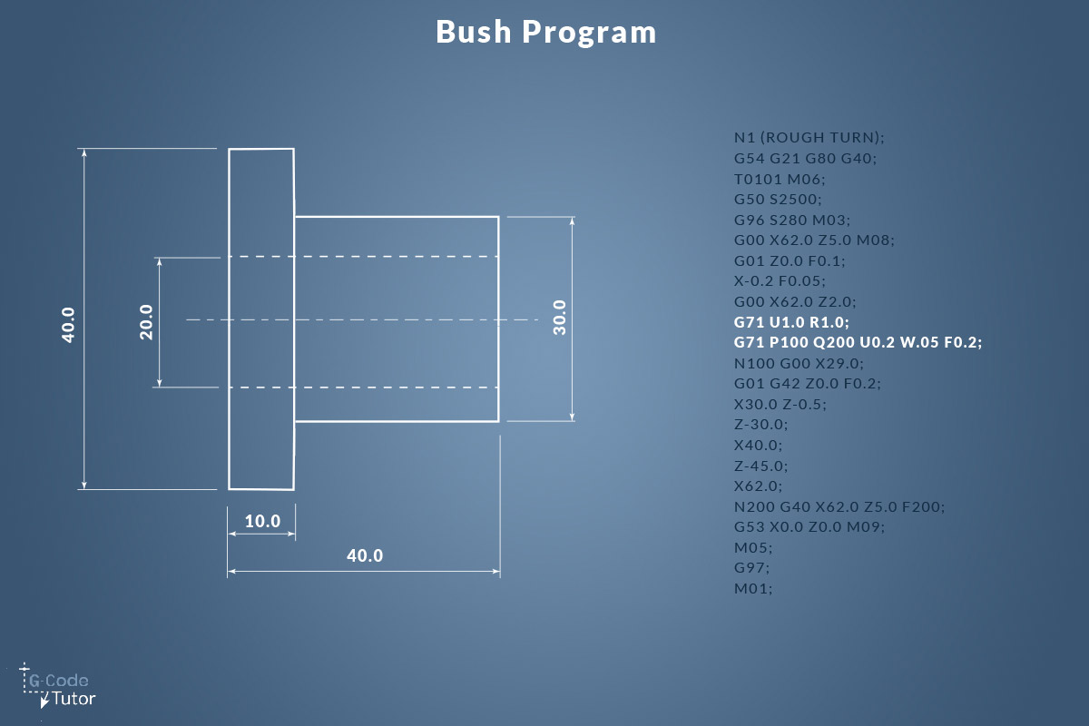 G-Code programming metal lathe project